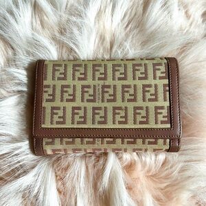 Fendi Zucchino trifold wallet